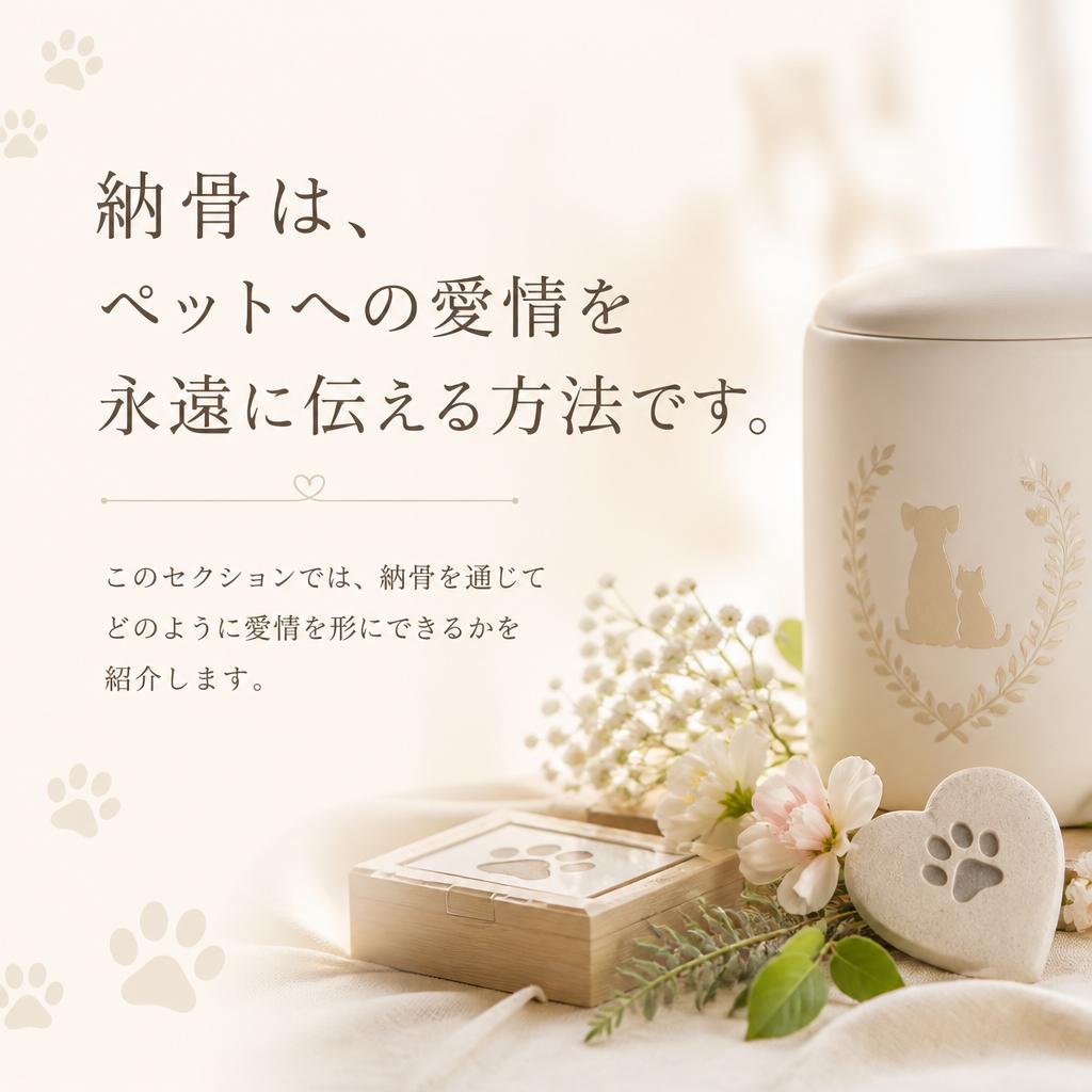 愛情の証を納骨で伝える