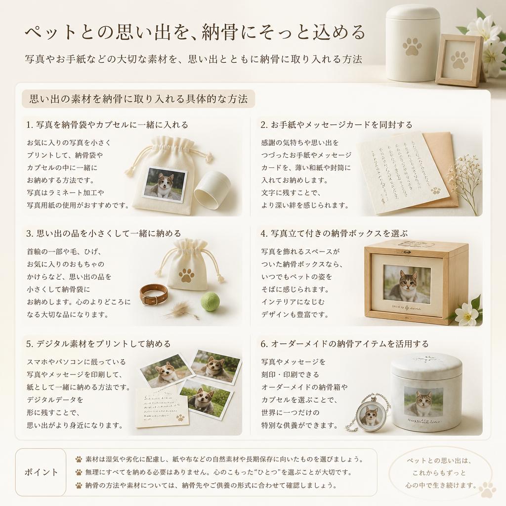 思い出の素材を大切に