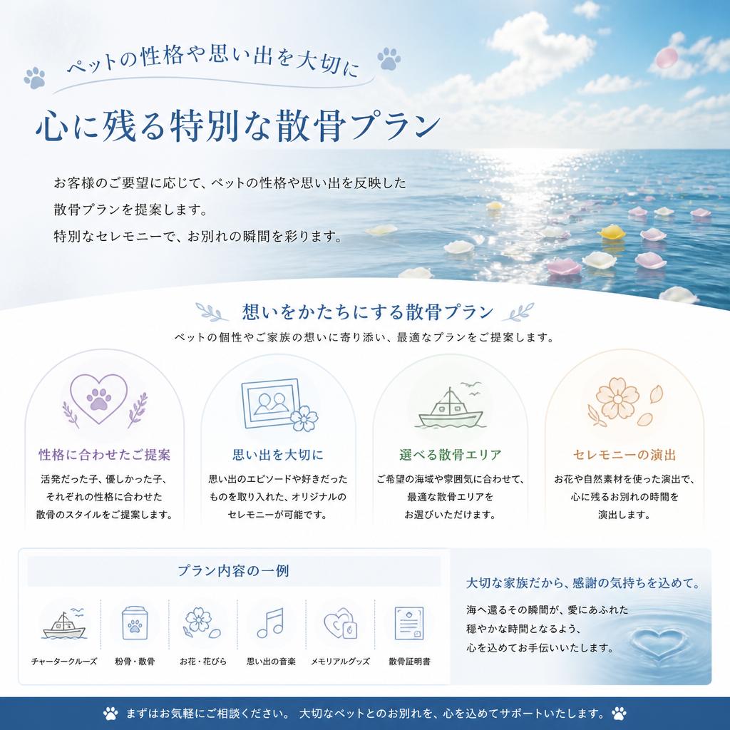 パーソナライズされた散骨プランのご紹介