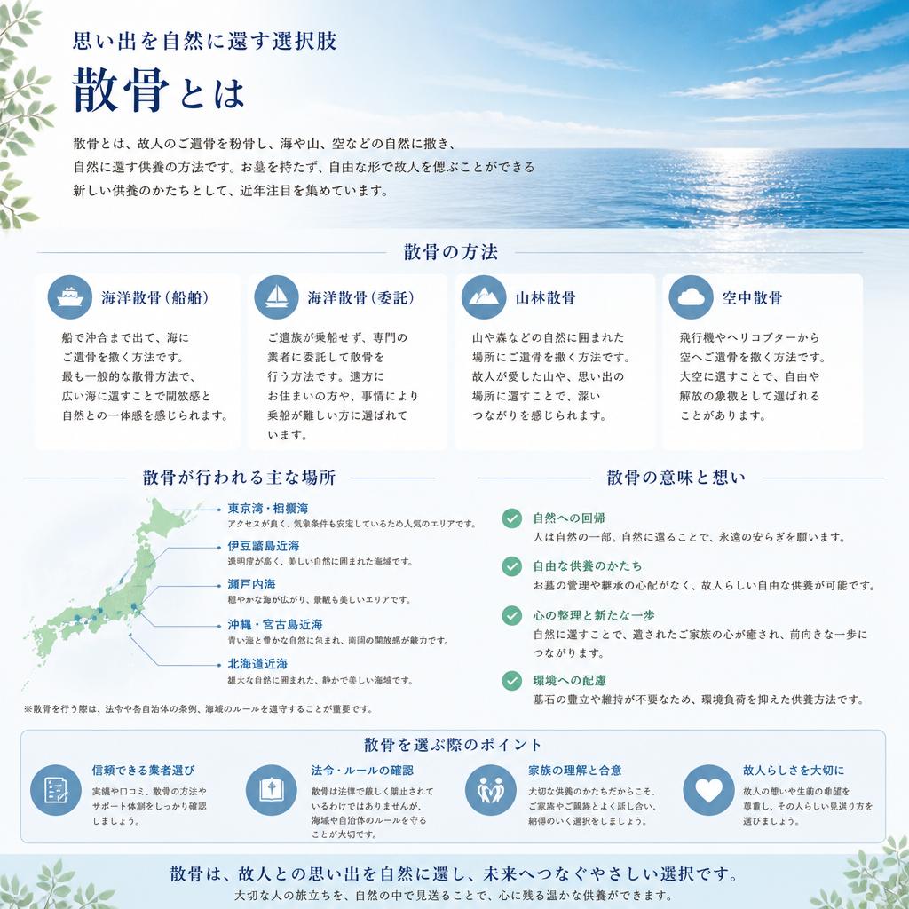 自然に還す散骨の選択肢