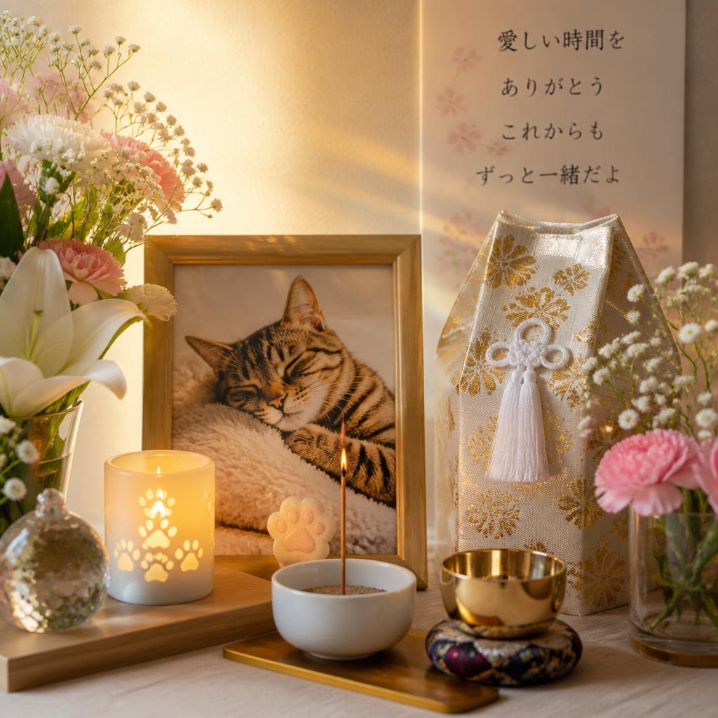 愛猫との思い出を、心を込めて供養します。