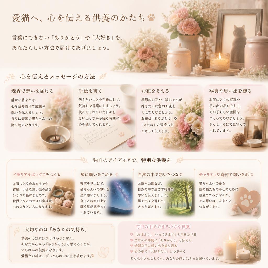 愛する猫へのメッセージ
