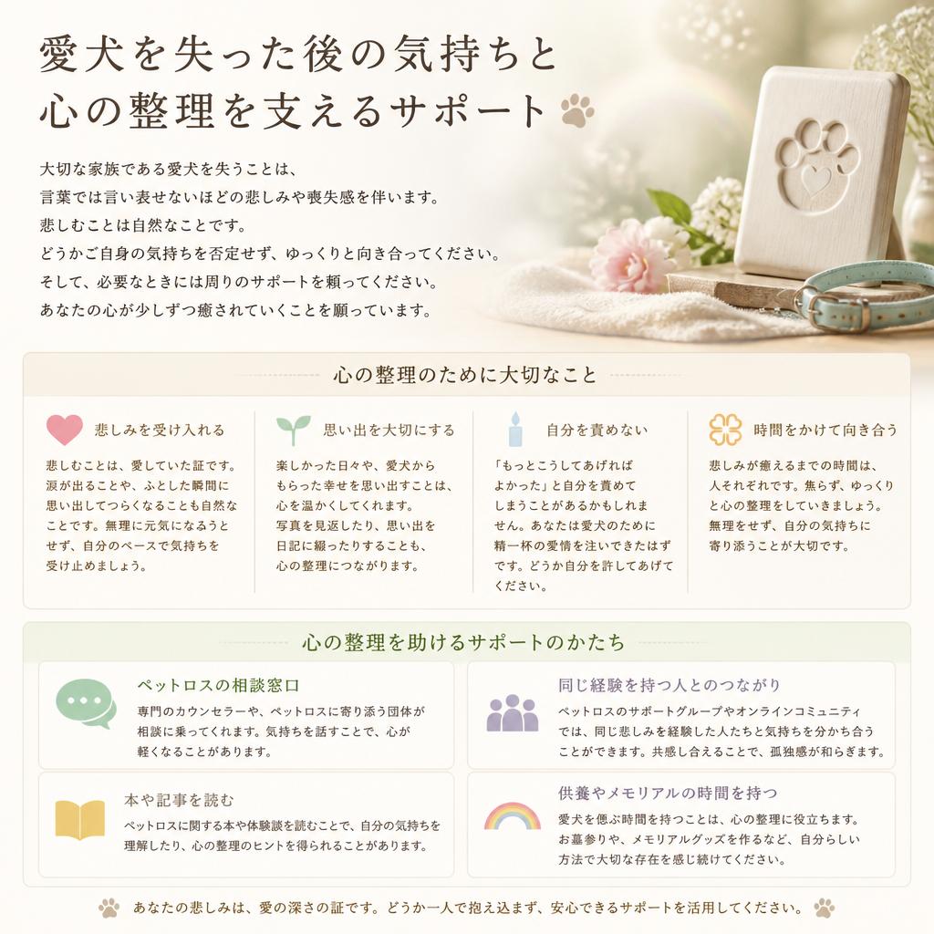 飼い主の気持ちとその後のサポート