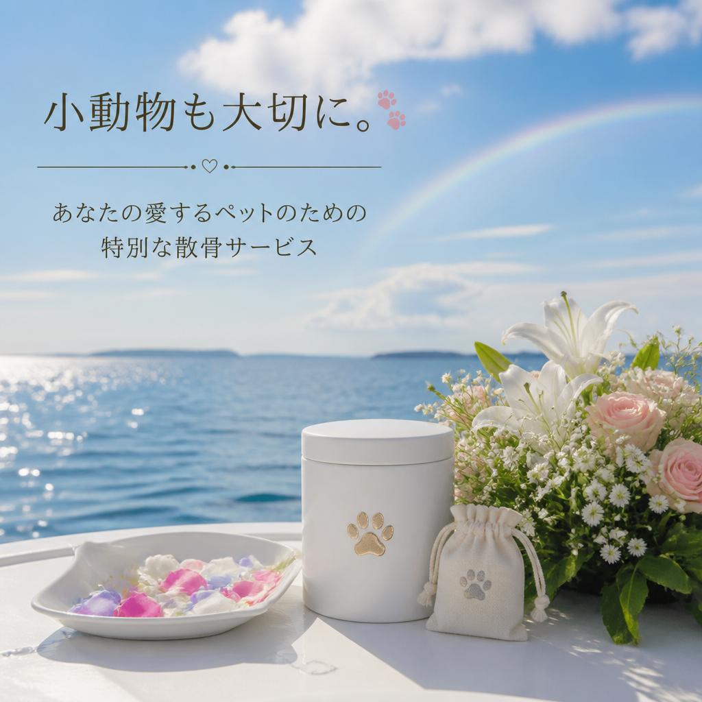 小動物も大切に。あなたの愛するペットのための特別な散骨サービス