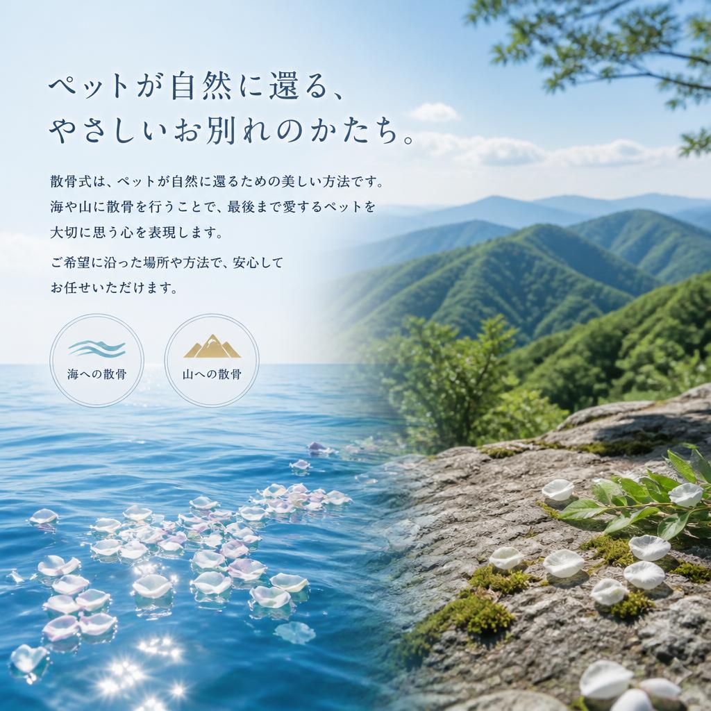 自然に還る散骨式のご案内