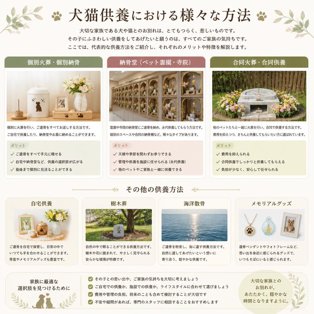 供養方法の多様性