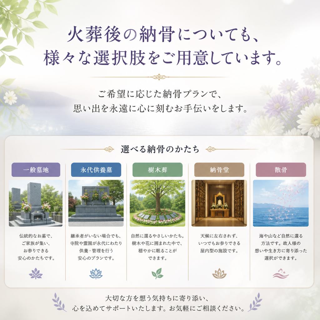 納骨への対応