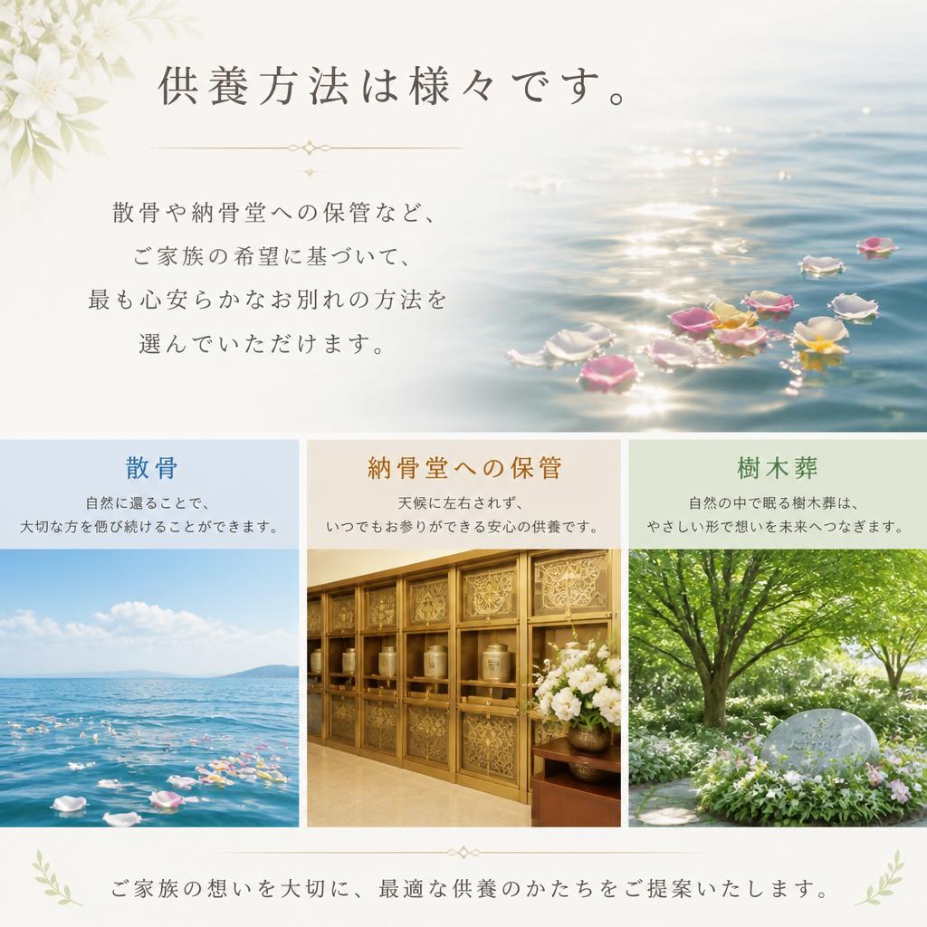 供養の選択肢の多様性