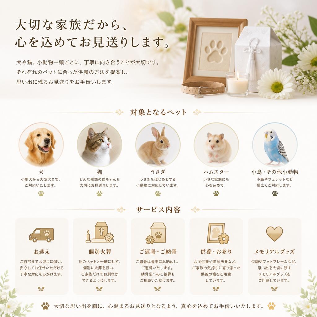 ワンちゃん・ニャンちゃん、小さな命にも特別なケアを